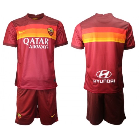 Billige Fotballdrakter AS Roma Barn Hjemmedraktsett 2020/21 Kortermet